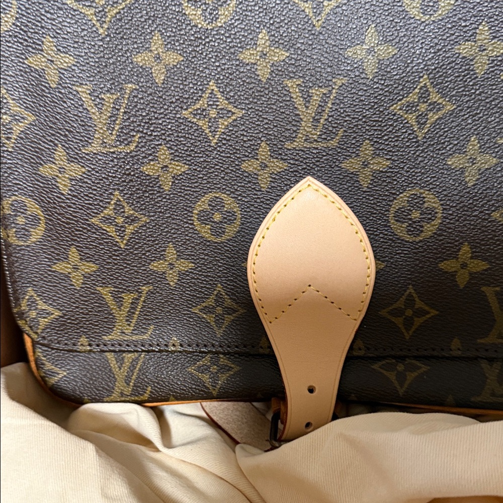 Louis Vuitton Cartouchiere Tan and Brown Monogram Bag - Picture 4 of 8